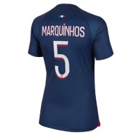 Fotballdrakt Dame Paris Saint-Germain Marquinhos #5 Hjemmedrakt 2023-24 Kortermet